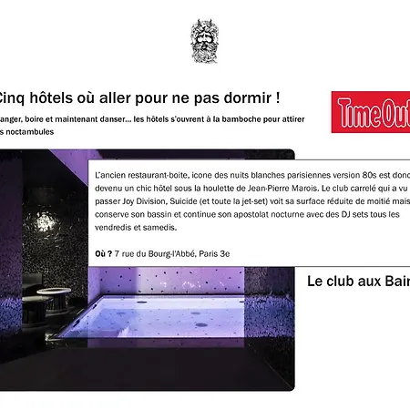 Les Bains 5* Párizs